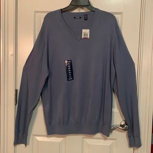 Blue IZOD Men’s V-Neck Long-Sleeve Sweater